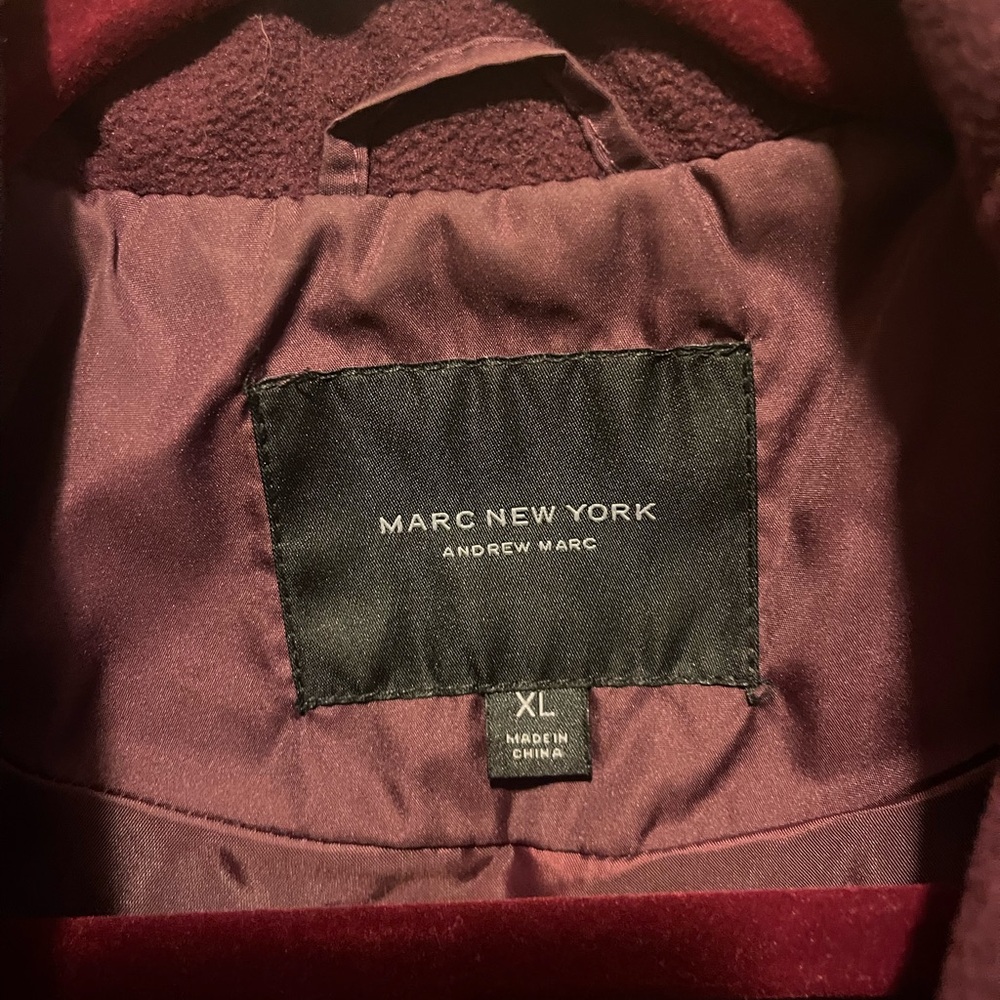 Marc New York beautiful quilted vest, wine color, size XL ,worn once - Picture 4 of 7